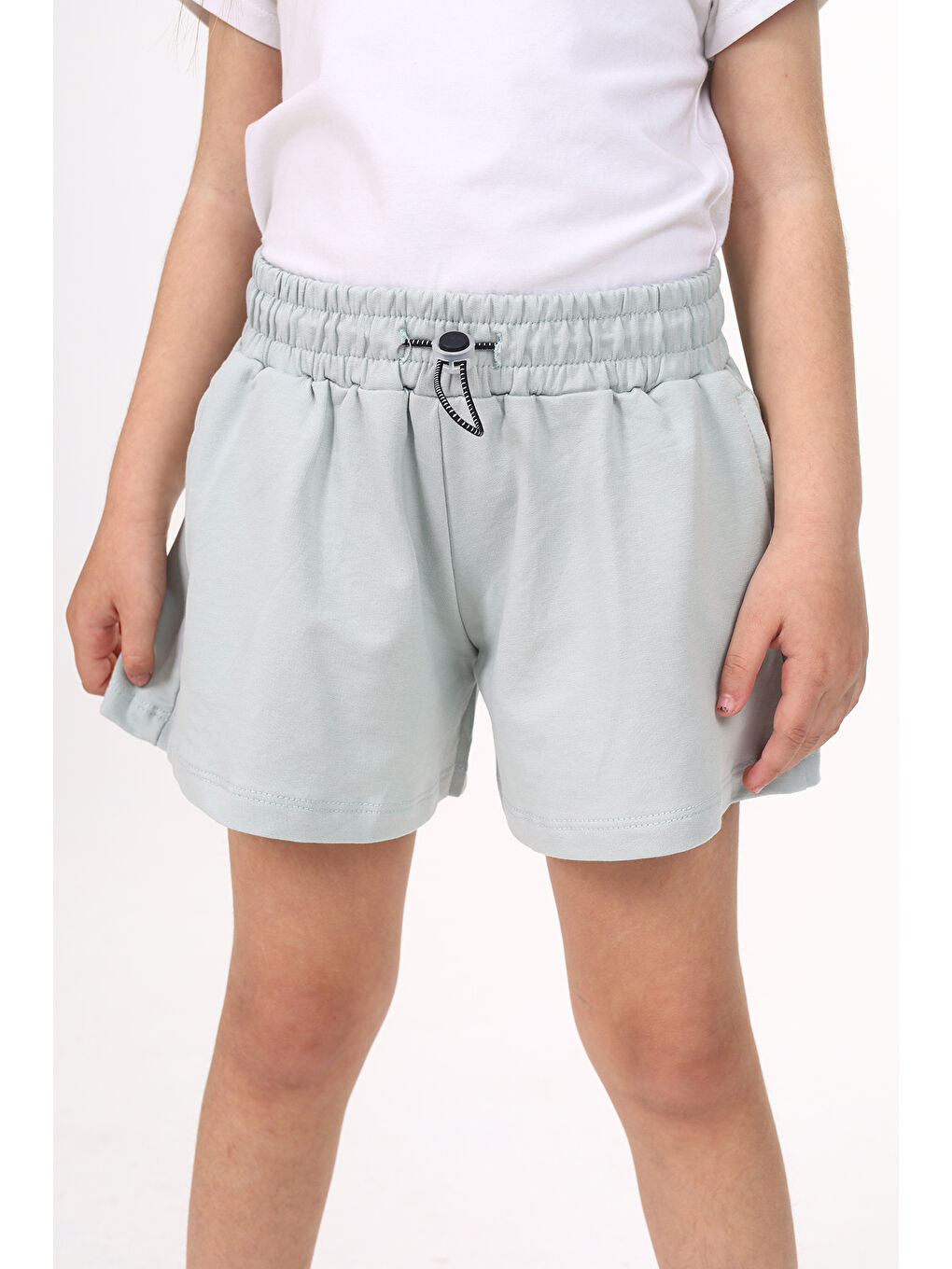 Gri Kız Çocuk Şort-5