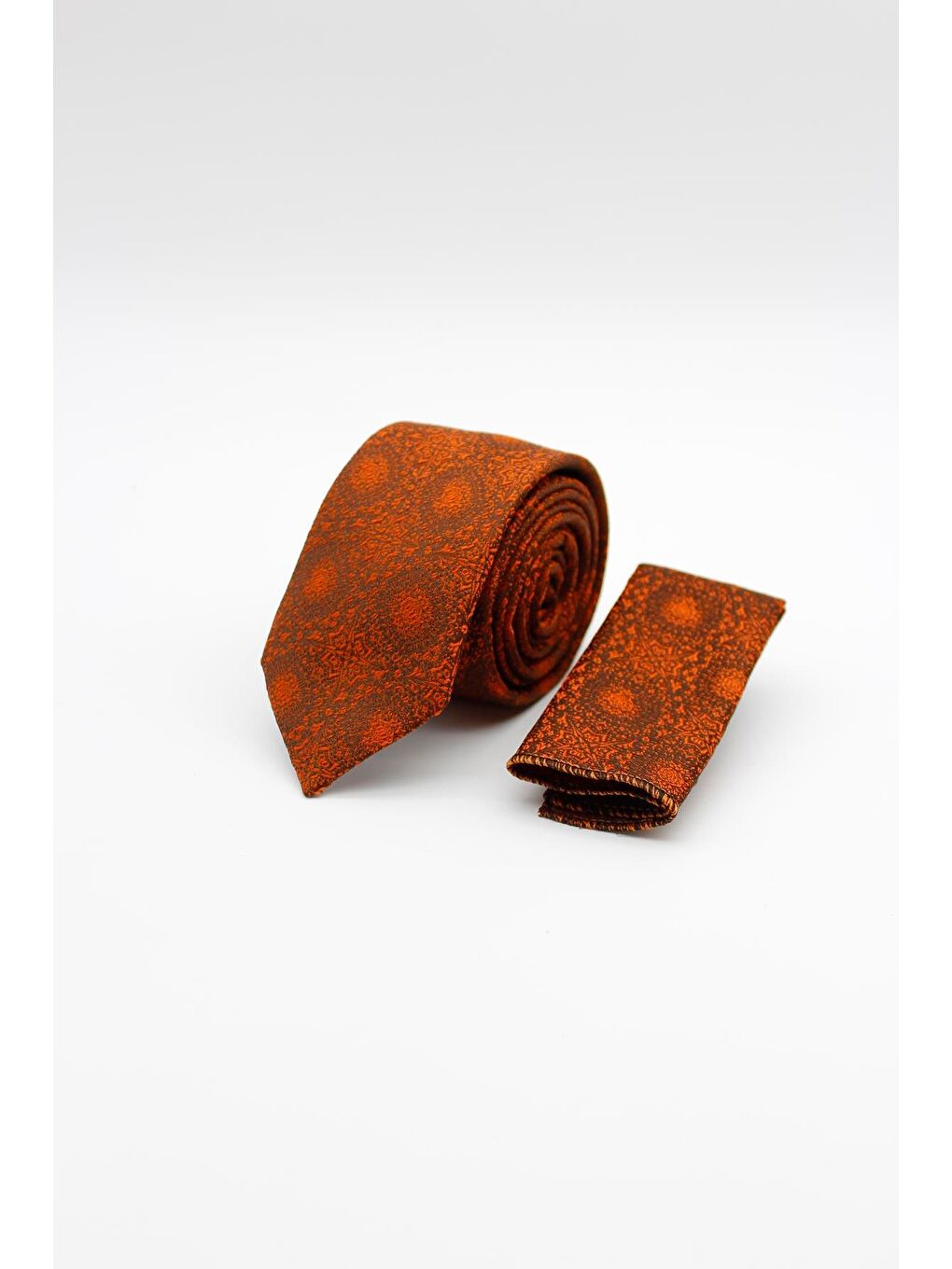 Turuncu 6 Cm Desenli Kravat 1090235104