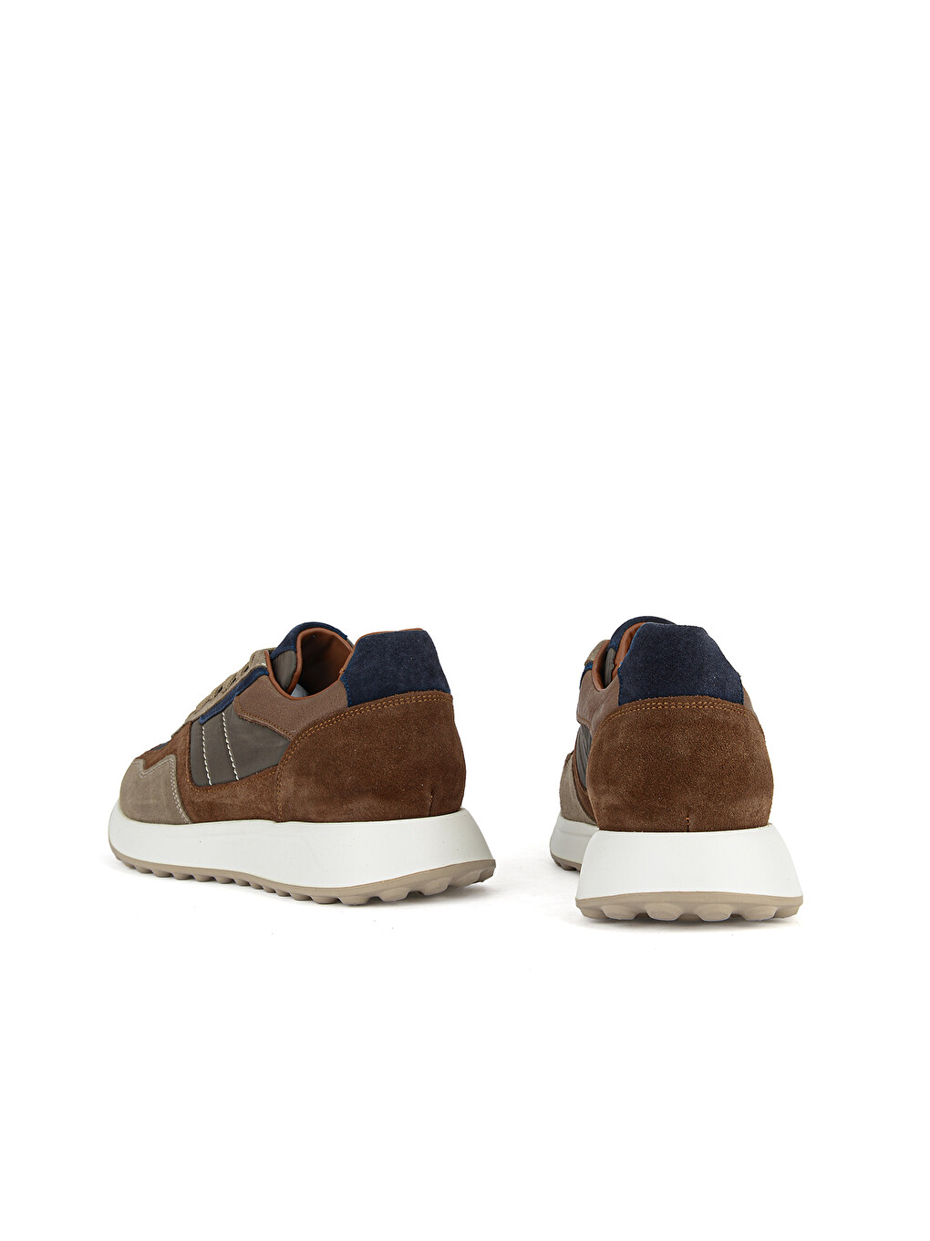 Bej Erkek Hakiki Deri Sneaker 1631026z2022 Kum-2