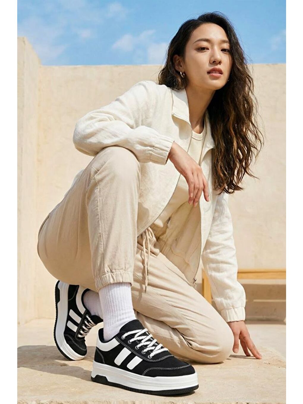 Siyah DS Sapphire Sneaker 2025 Kadın-1