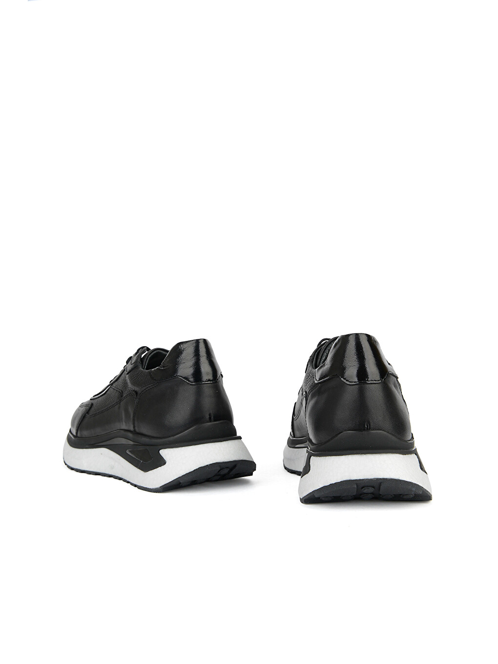 Erkek Hakiki Deri Sneaker 1611053z1797 Siyah-2