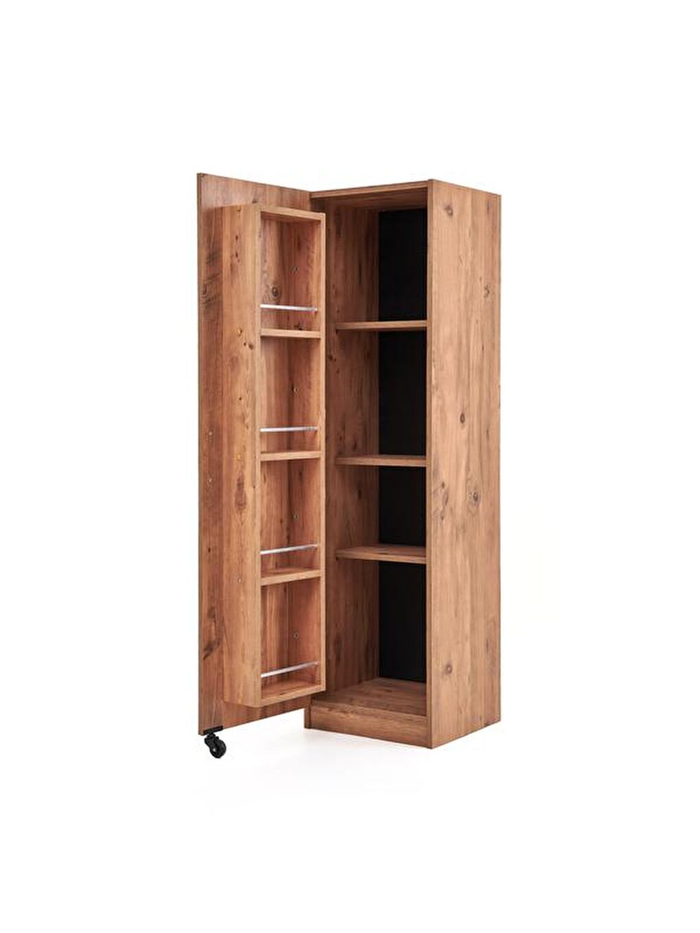 Kahverengi Tek Kapaklı Boy Kiler Dolabı - Atlantik Çam-10