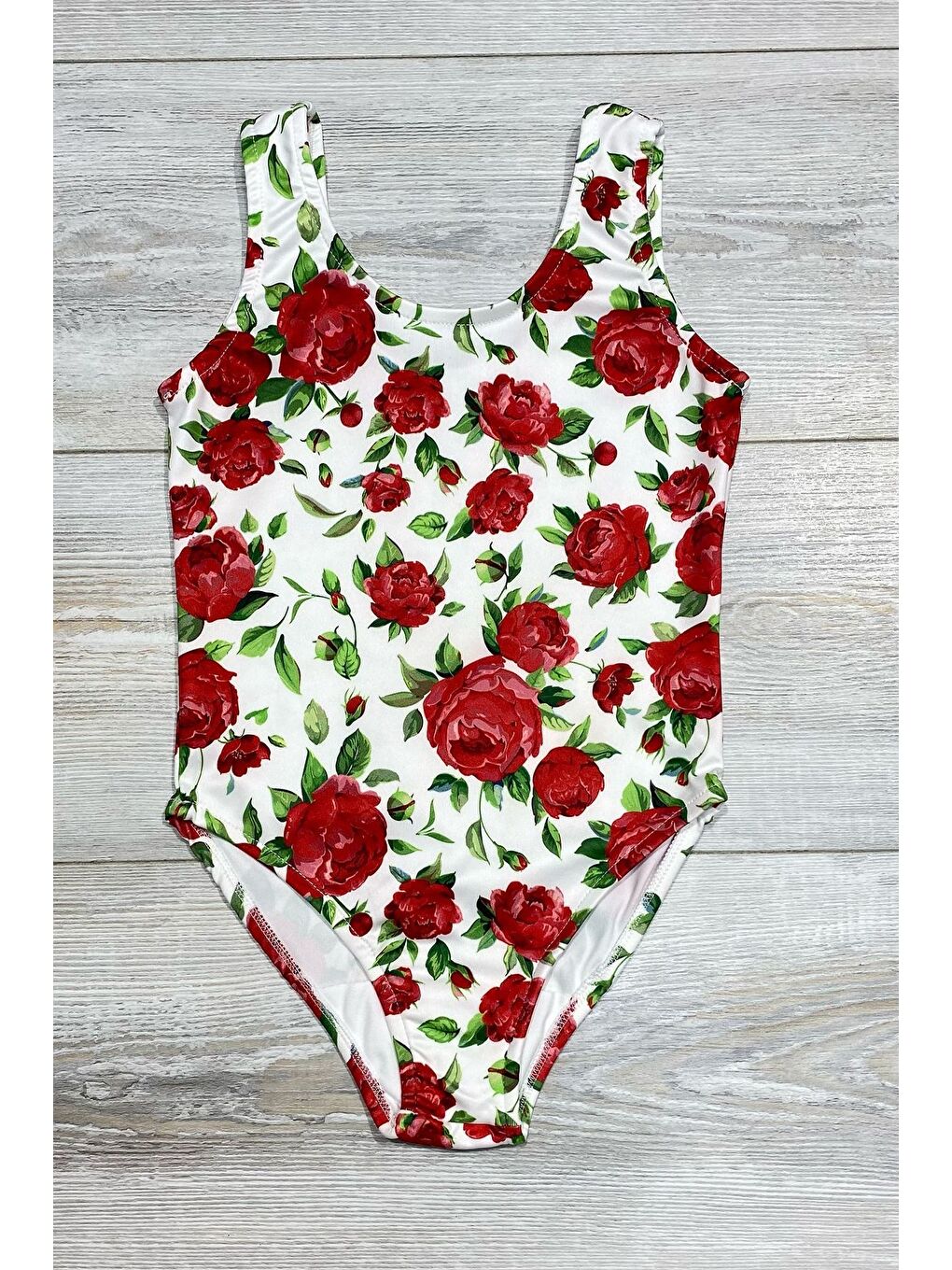 Beyaz Trend Kız Çocuk Deniz Havuz Mayo