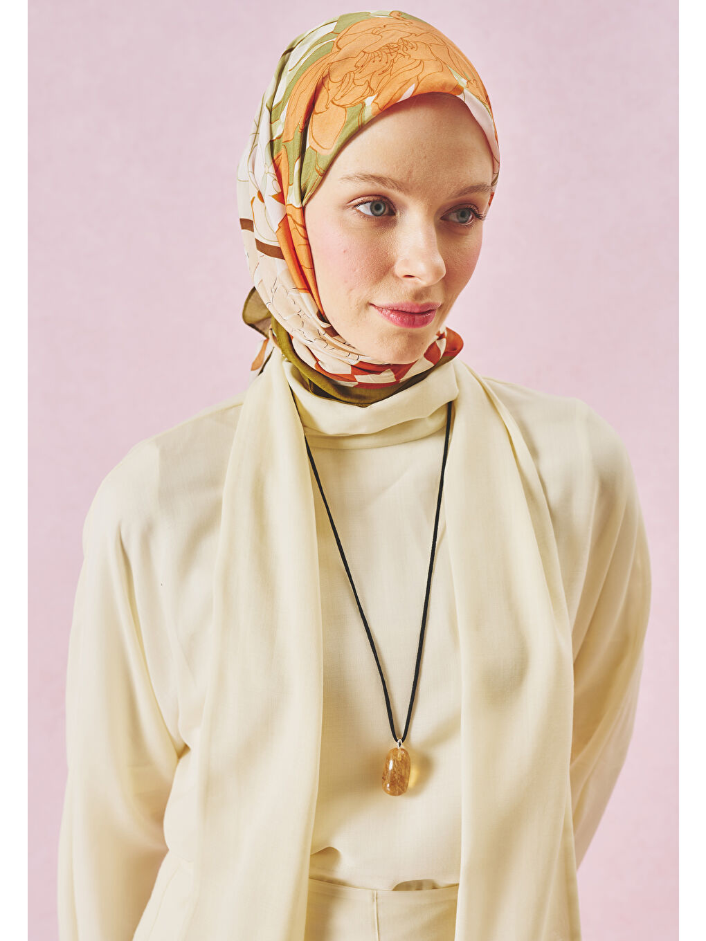 Karışık TALES OF LOVE DESEN FLOŞ VİSKON EŞARP RAYS OF SUNSHINE-1