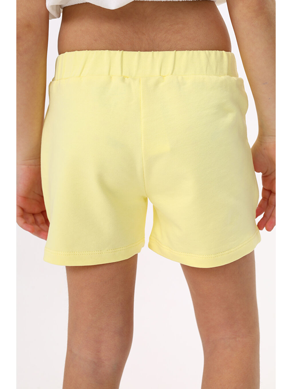 Sarı Kız Çocuk Şort-2