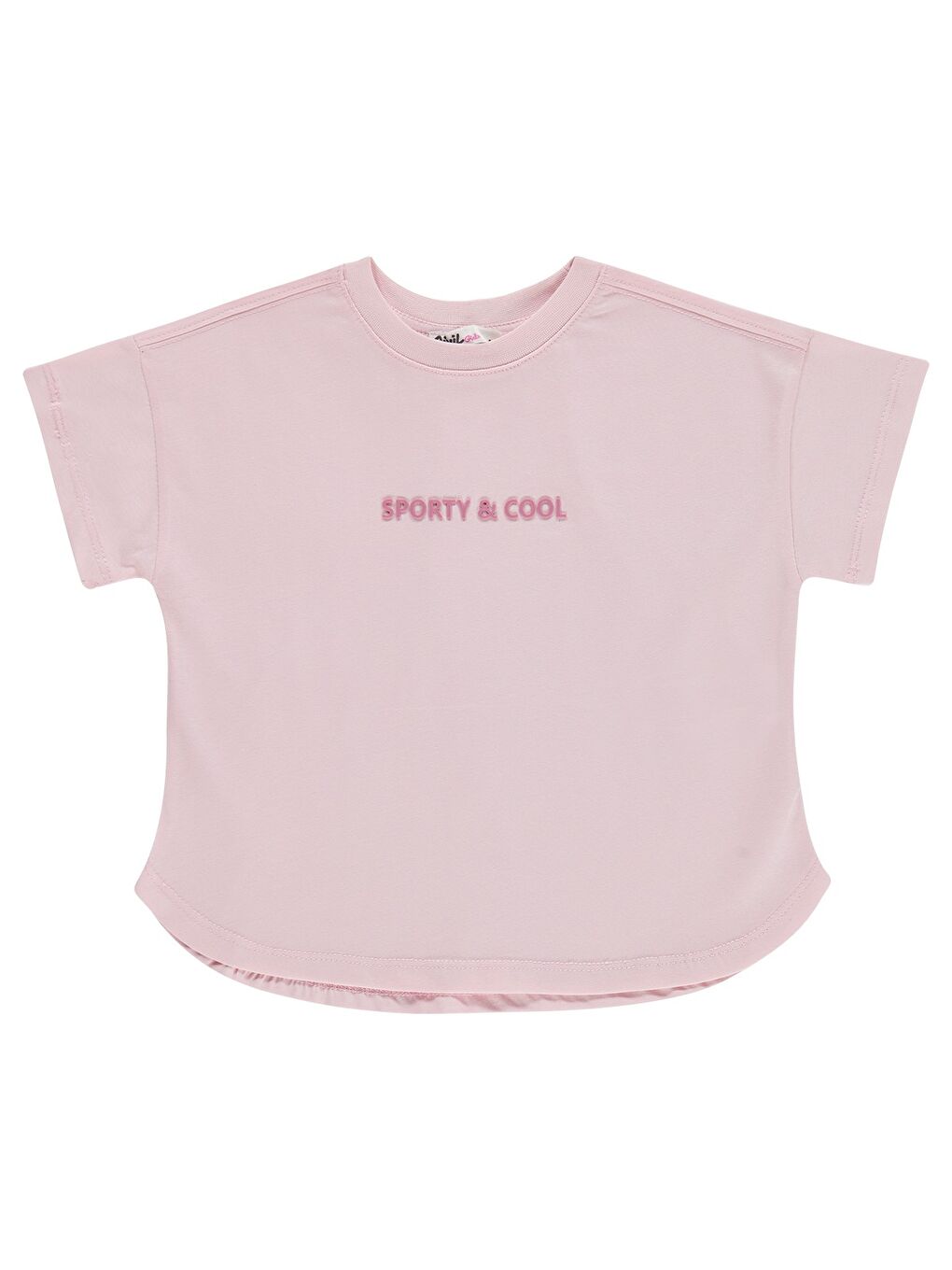 Lila Girls Sporty&Cool Baskılı 2-5 Yaş Tişört - Soluk Leylak