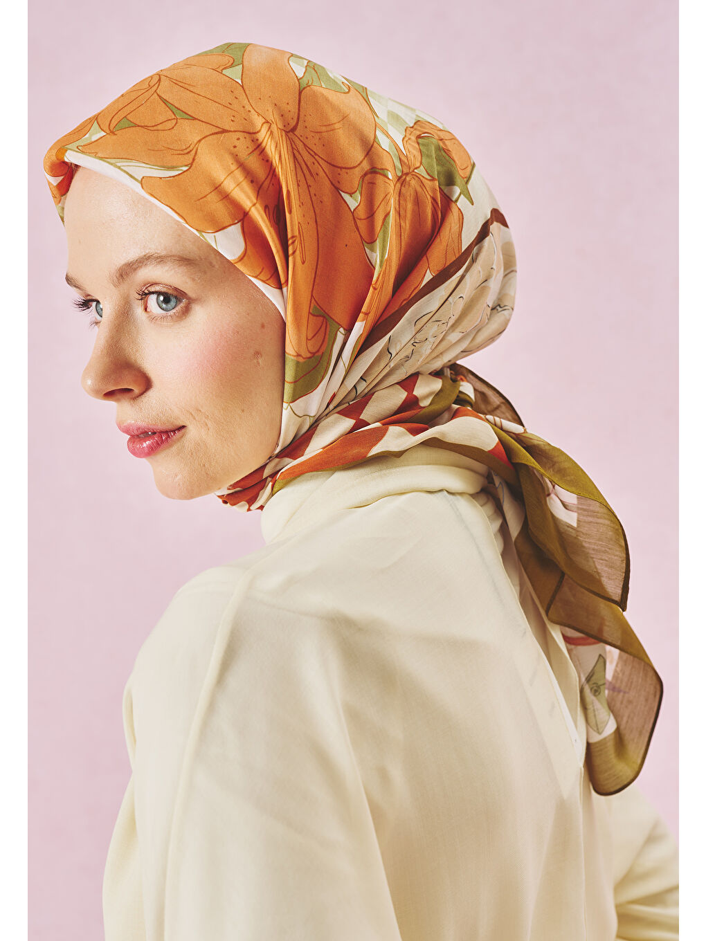 Karışık TALES OF LOVE DESEN FLOŞ VİSKON EŞARP RAYS OF SUNSHINE-3