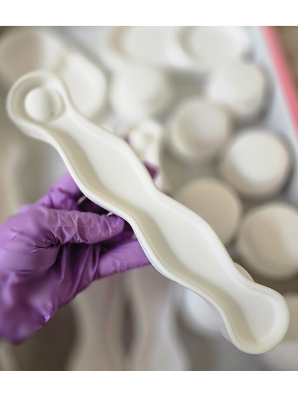 Beyaz Dekoratif El Yapımı Tütsülük-8