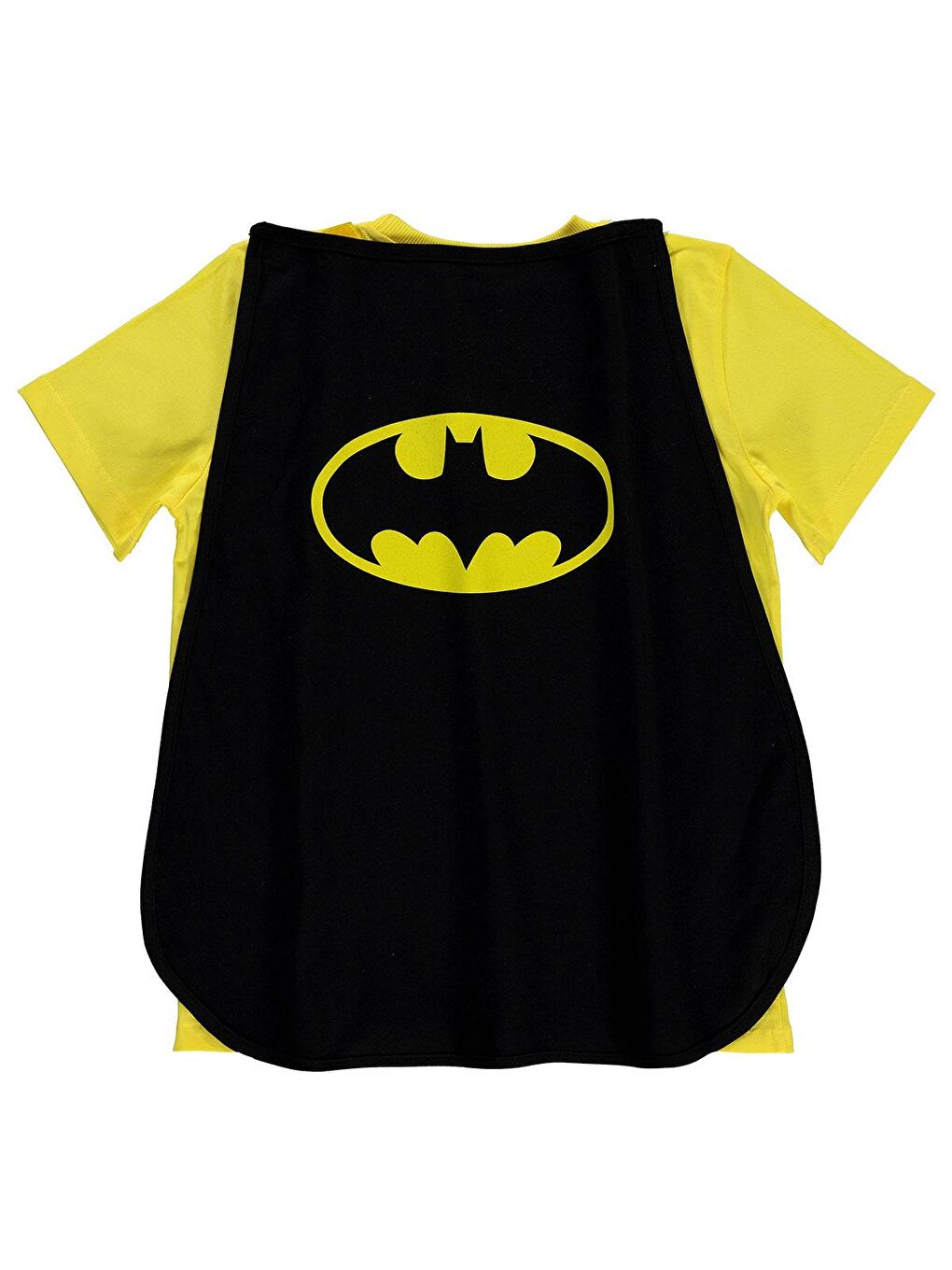 Batman Erkek Çocuk Pelerinli Tişört 10-13 Yaş Sarı-2