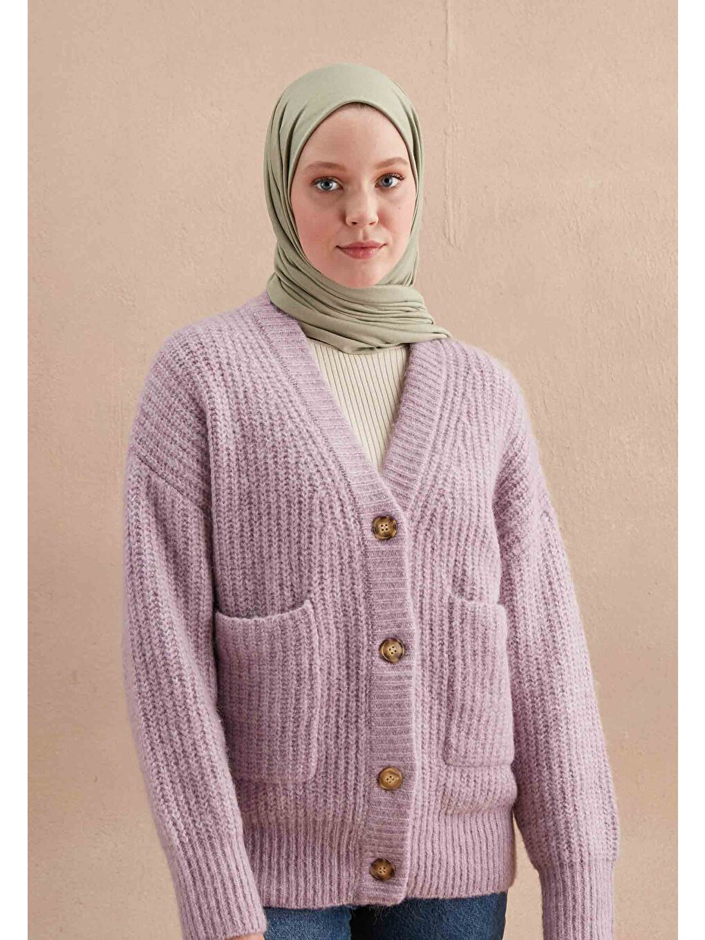 Penye Şal Uçuk Yeşil