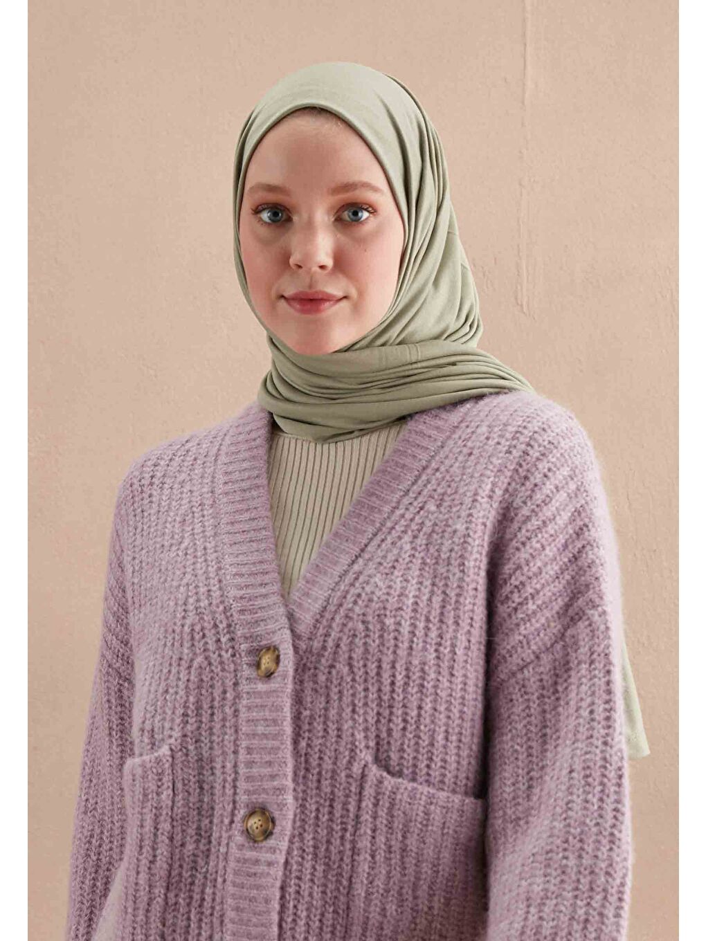 Penye Şal Uçuk Yeşil-1