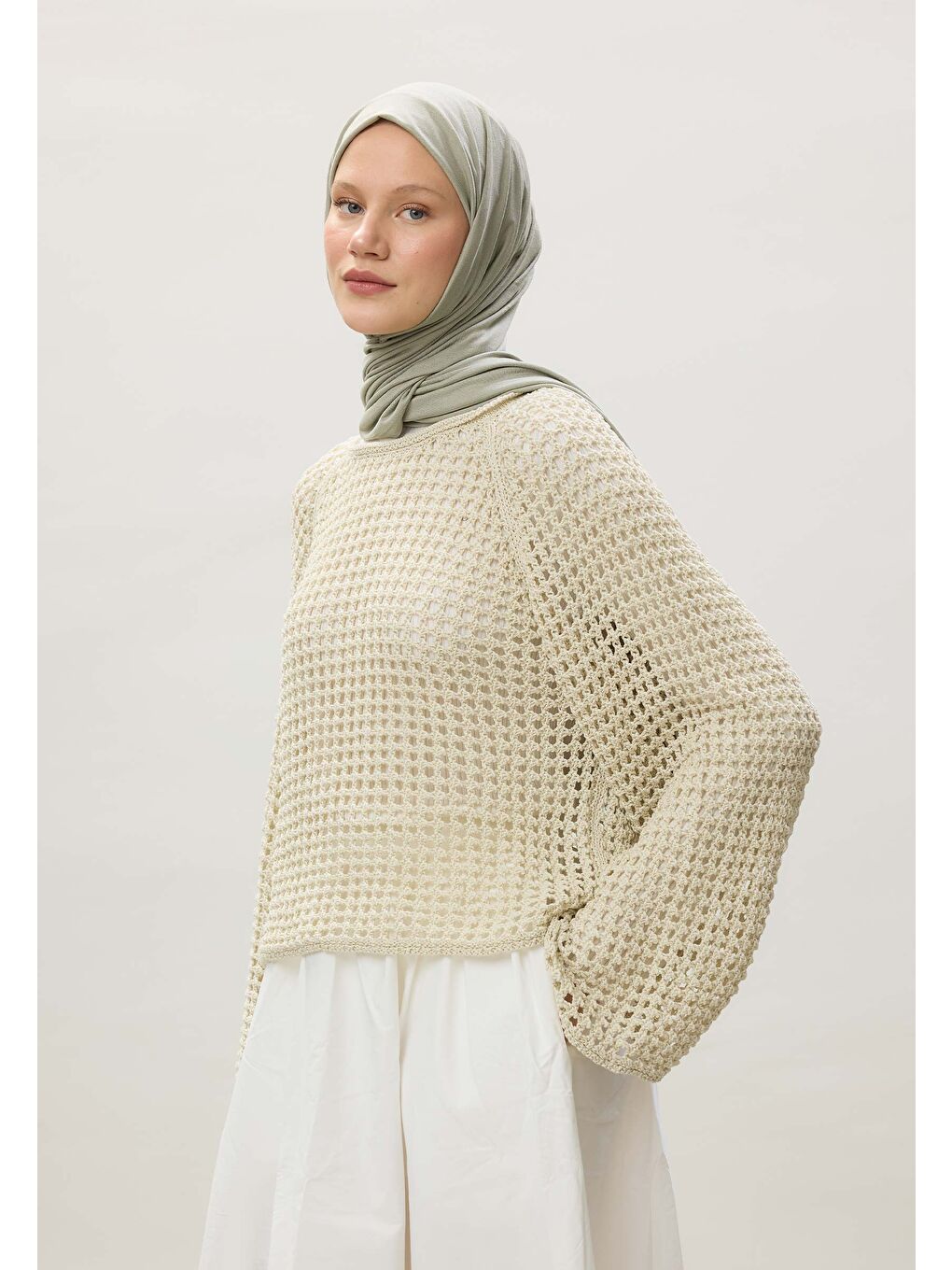 Penye Şal Uçuk Yeşil-4