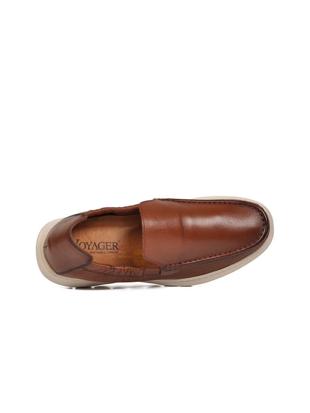 Kahverengi Taba Erkek Hakiki Deri Smart Casual Loafer Ayakkabı Hafızalı Rahat Taban Sensitive M599 M-3
