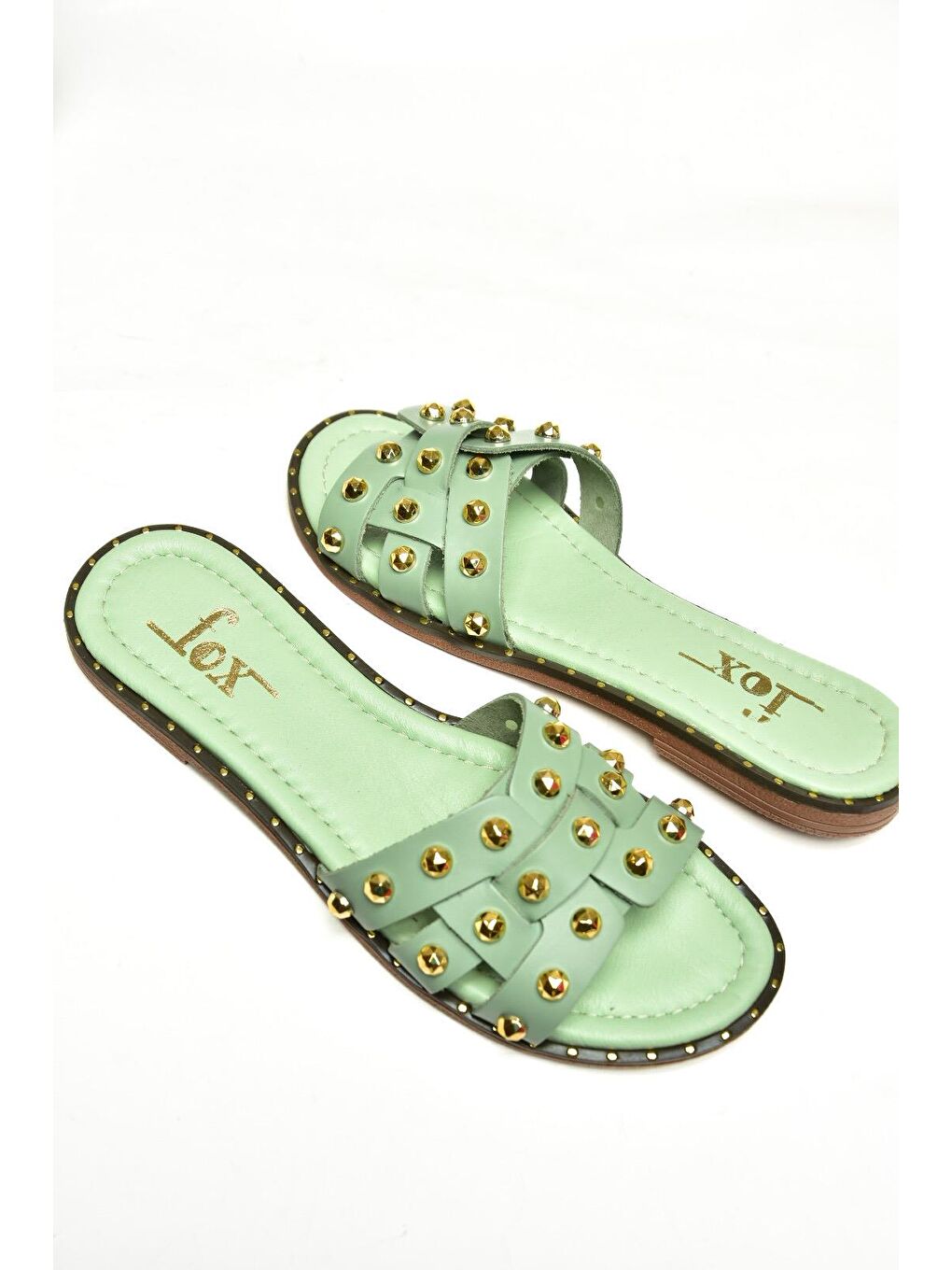 U2911000 Yeşil Kadın Terlik-6