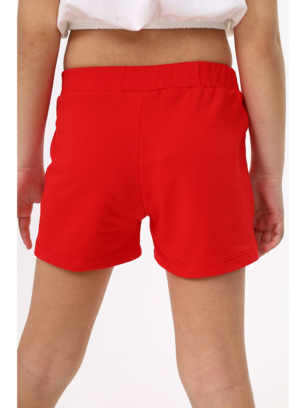 Kırmızı Kız Çocuk Şort-1