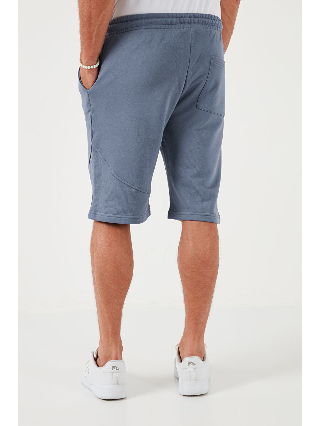 Siyah Pamuklu Regular Fit Normal Bel Cepli 2'li Paket Şort 590804142S2-5