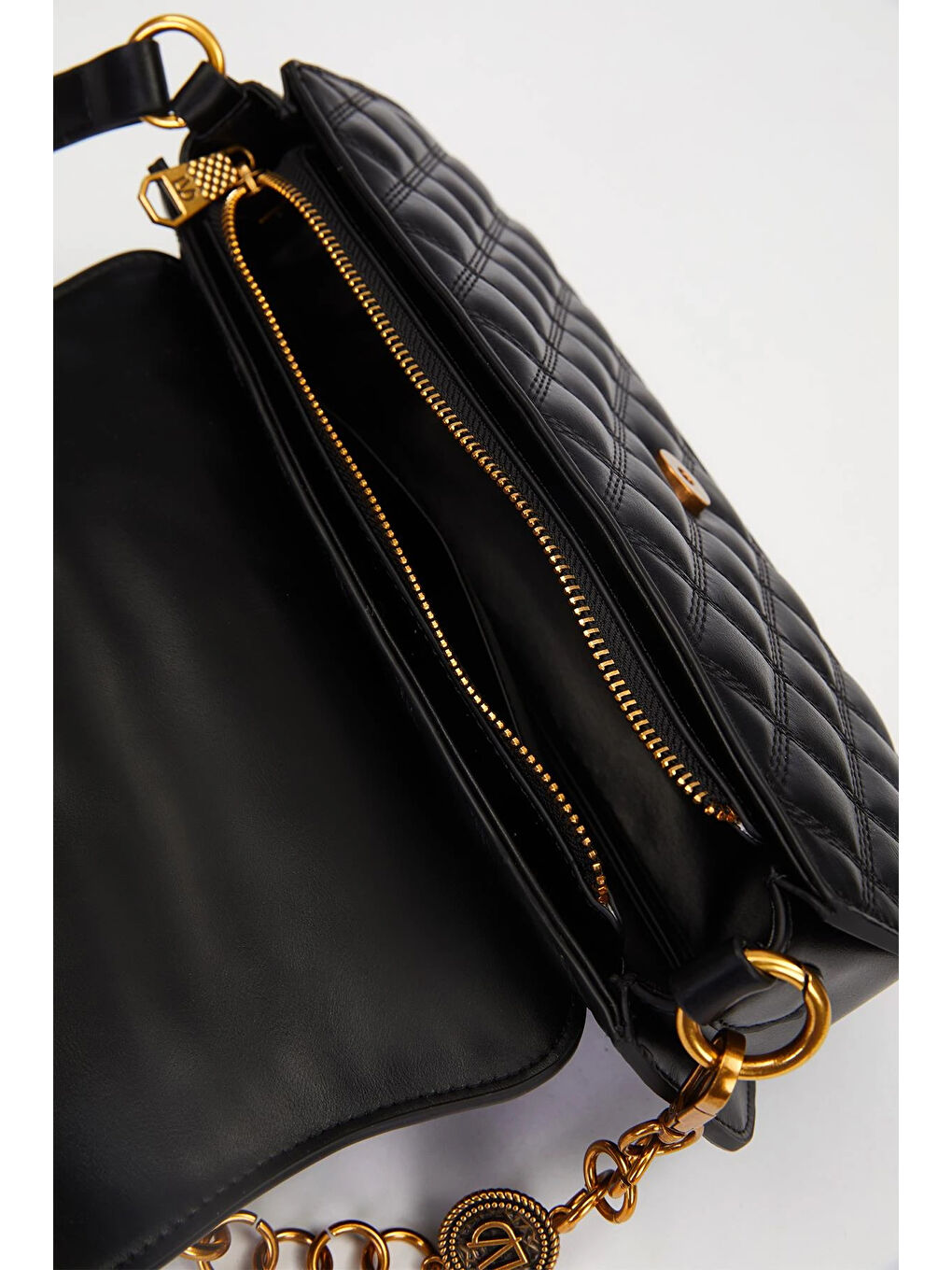 Çift Askı Yumuşak Deri Çanta 930290 Siyah-2