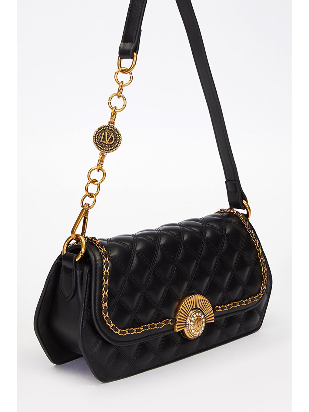 Çift Askı Yumuşak Deri Çanta 930290 Siyah-4