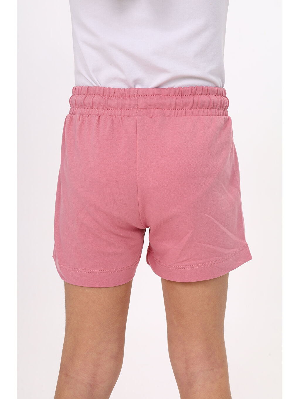 Pembe Kız Çocuk Nakışlı Şort-5