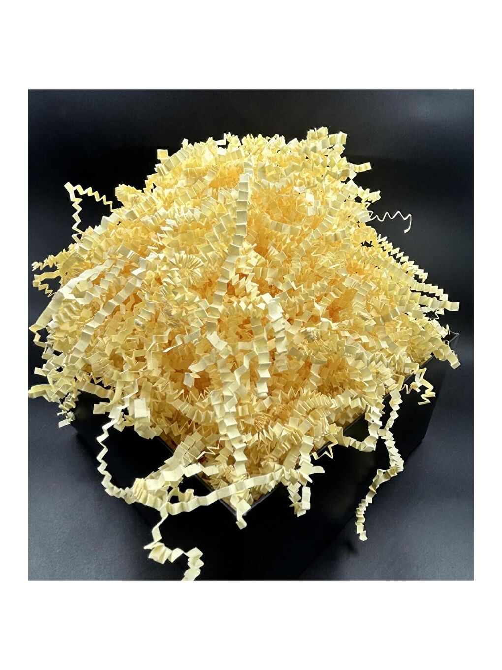 Sarı Pelür Kırpıntı Hediye Paketi Kağıdı   50 Gr-1