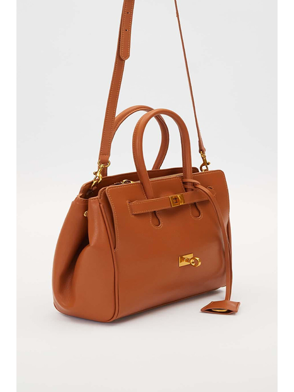 Kahverengi Levidor Premium Büyük Boy Yumuşak Deri Çanta 930316 Camel-1