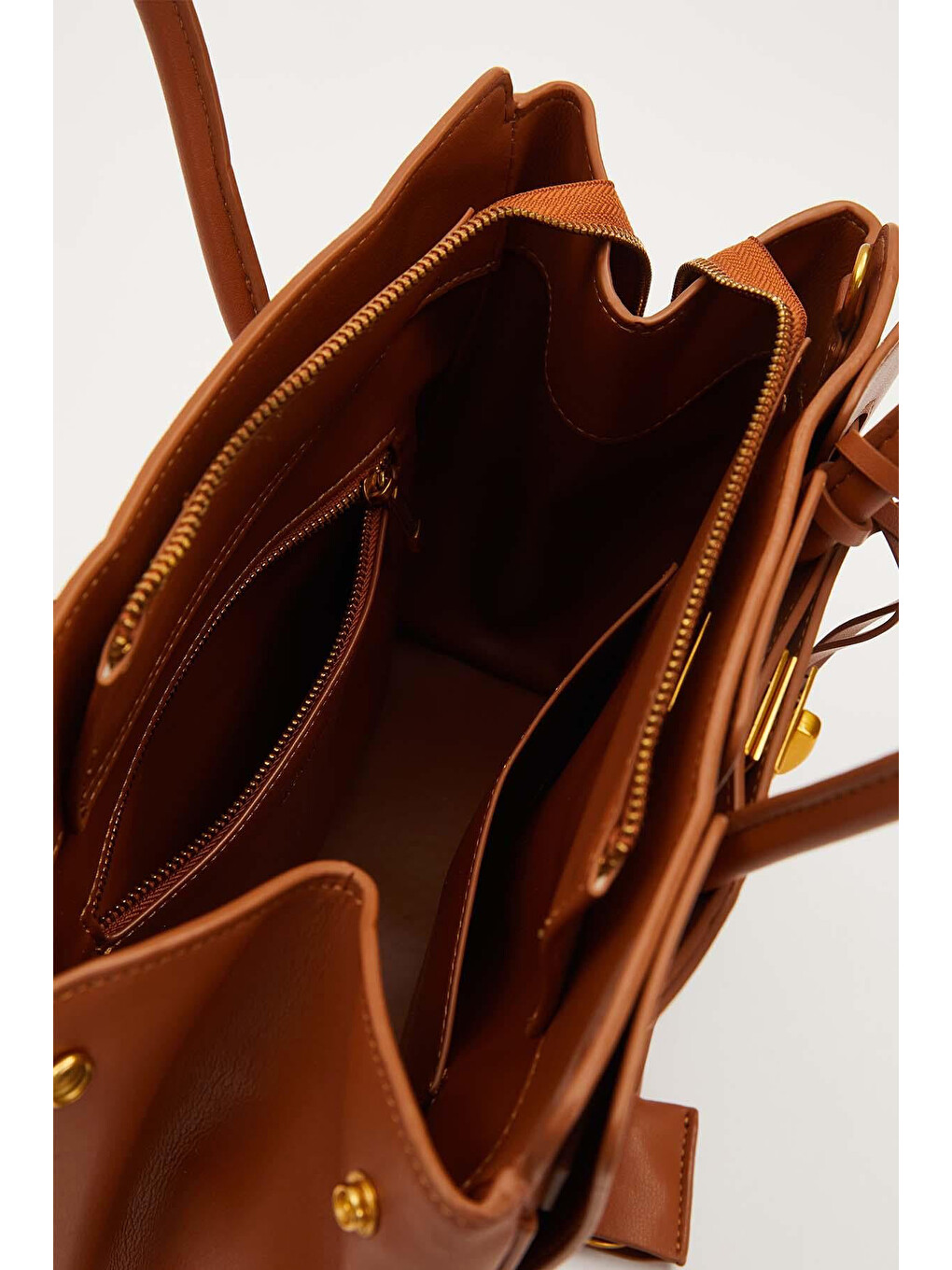 Kahverengi Levidor Premium Büyük Boy Yumuşak Deri Çanta 930316 Camel-2