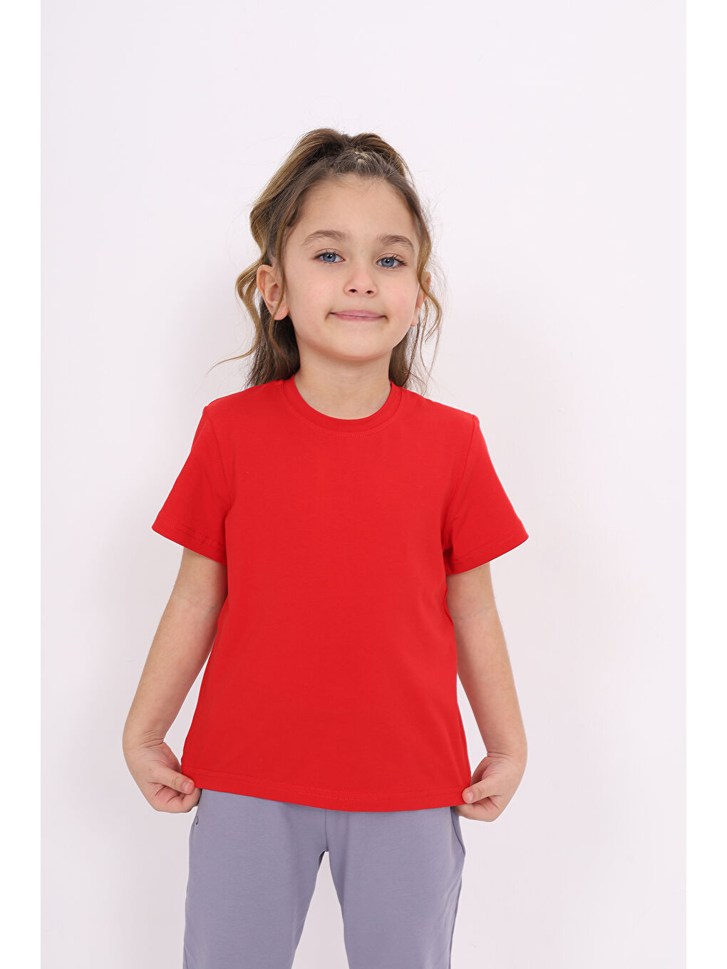 Kırmızı Unisex Çocuk Baskılı Tişört