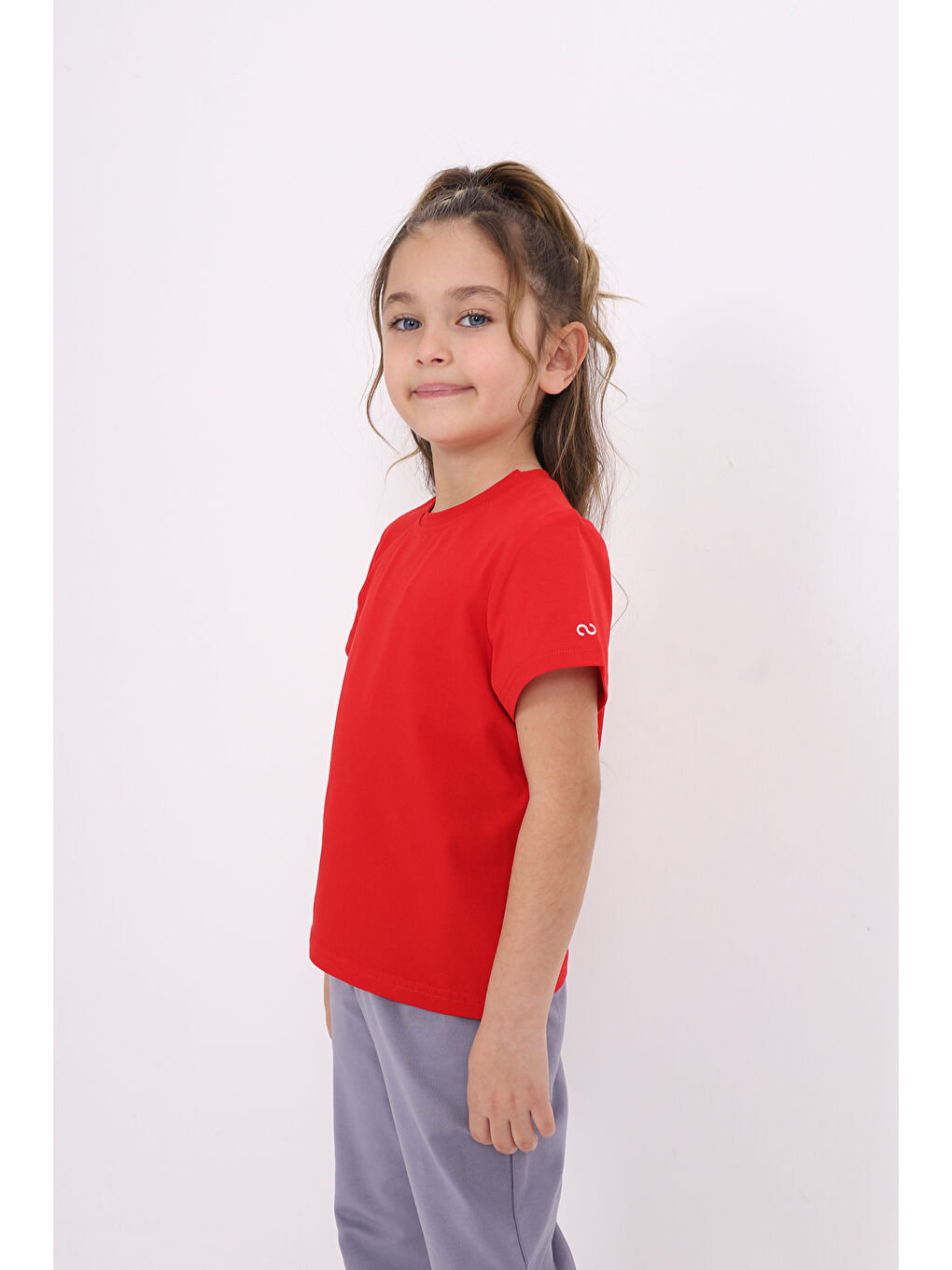 Kırmızı Unisex Çocuk Baskılı Tişört-2