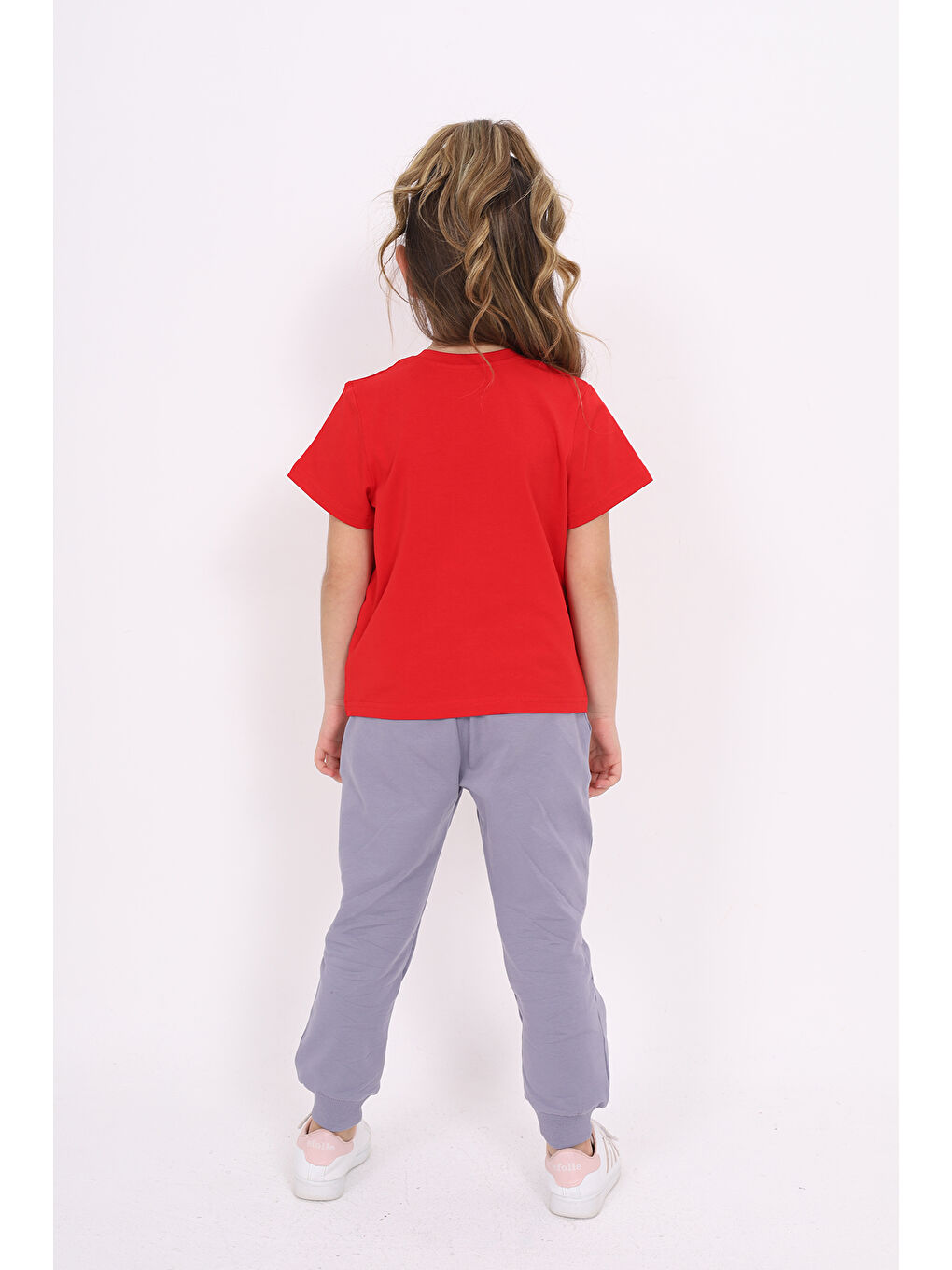 Kırmızı Unisex Çocuk Baskılı Tişört-3