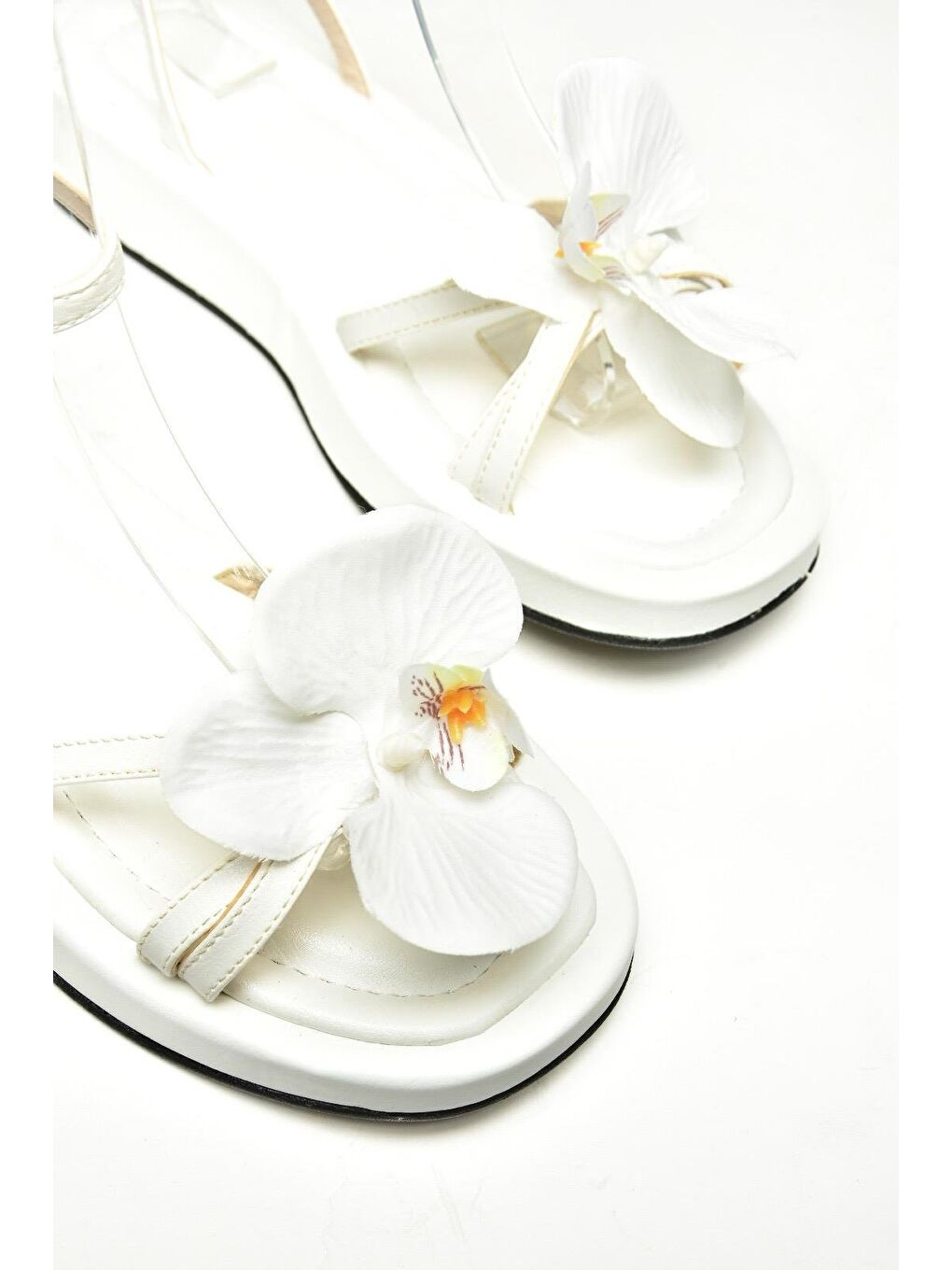 U3429627 Beyaz Kadın Sandalet-4