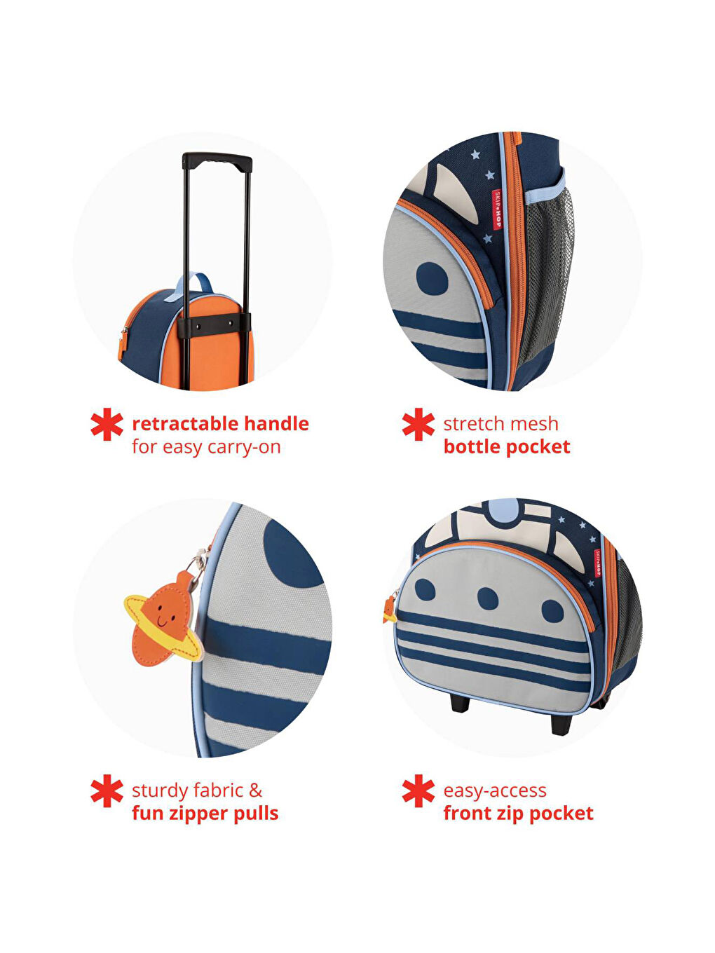 Karışık Spark Style Tekerlekli Çanta Roket-2