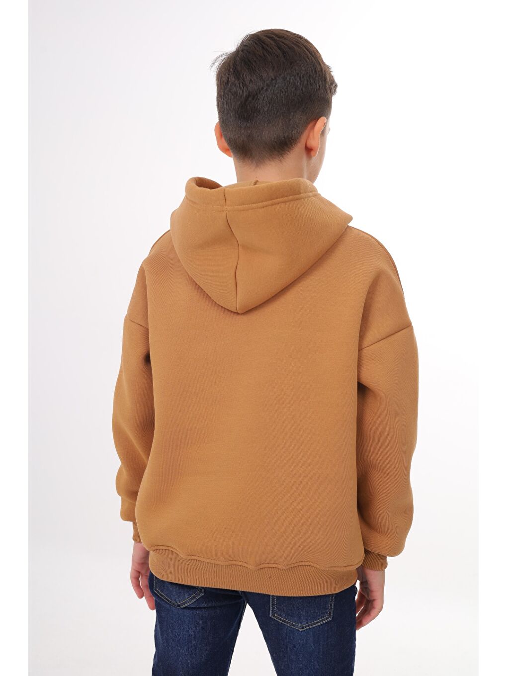 Kahverengi Erkek Çocuk Nakışlı Sweatshirt-5