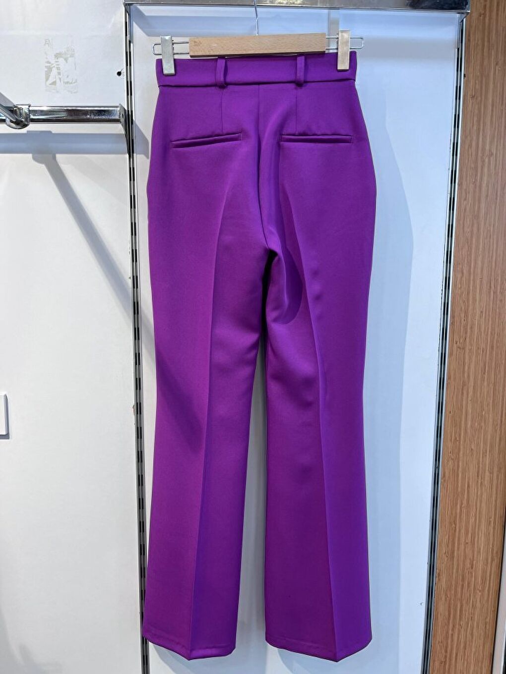 Mor İspanyol Paça Pantolon-2