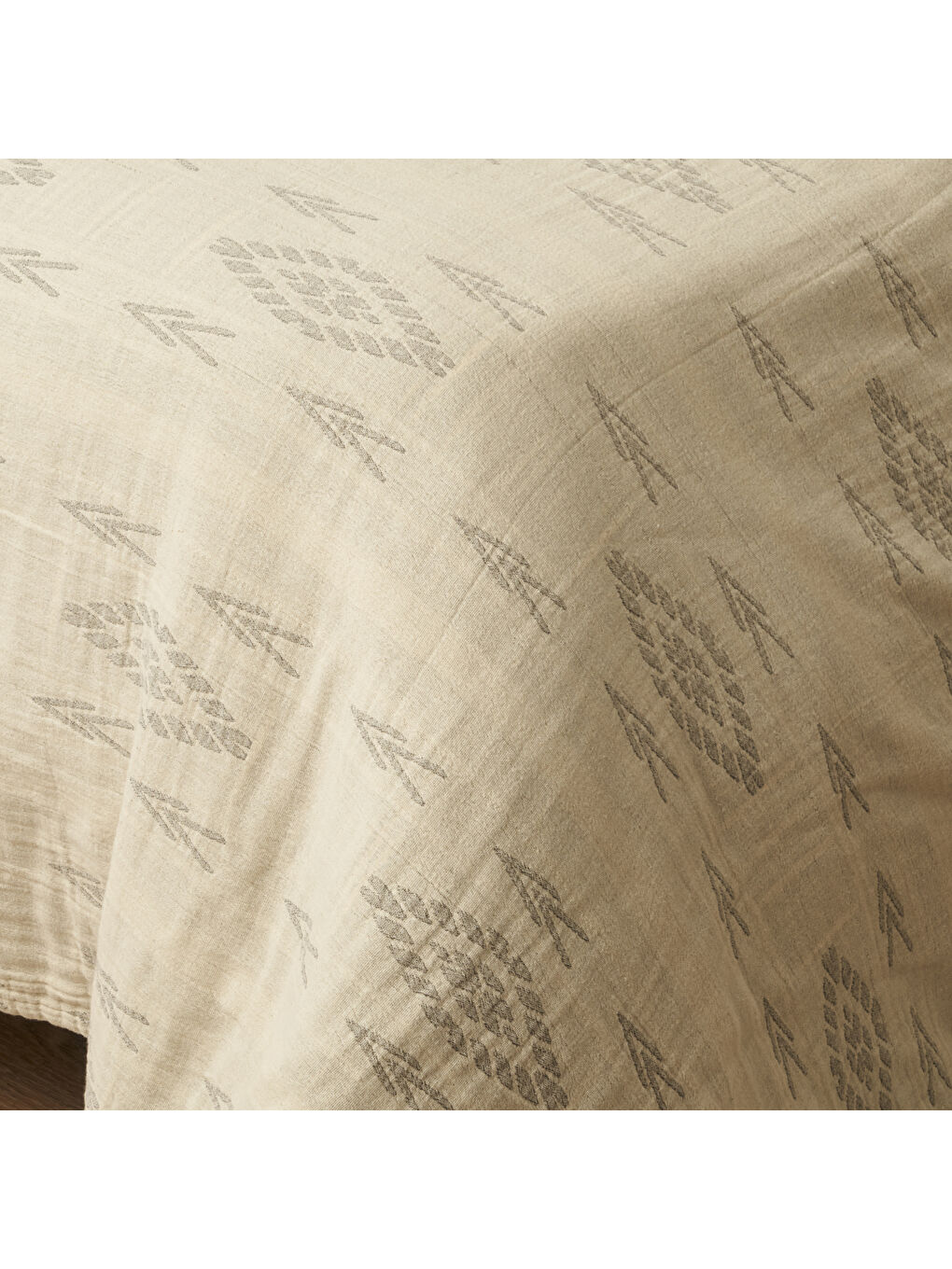 Gri %100 Pamuk Merlin Çift Kişilik Yatak Örtüsü Seti Yeşil (240x260 cm)-3