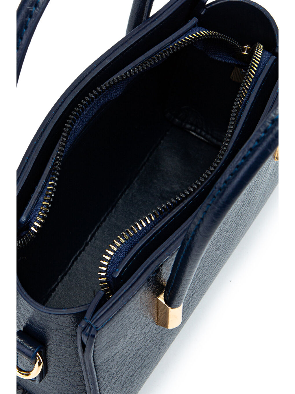 Gold Detay Sabit Askılı Kadın Çapraz Çanta Siena Lacivert-4