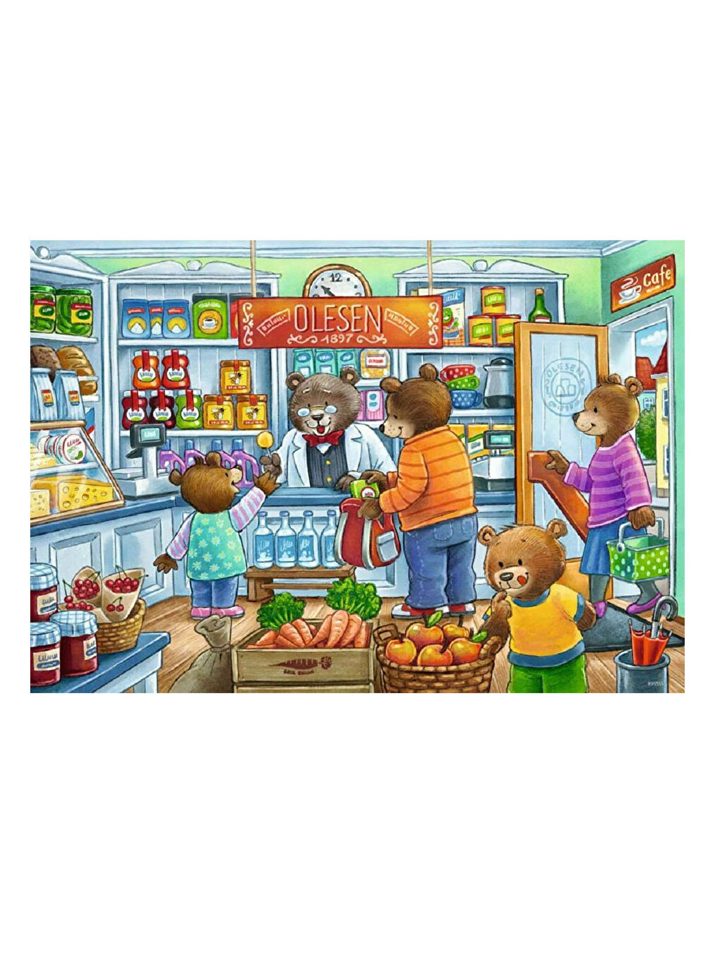 Çocuk Puzzle 2x12 Parça Alışverişe Gidiyoruz 50765-1