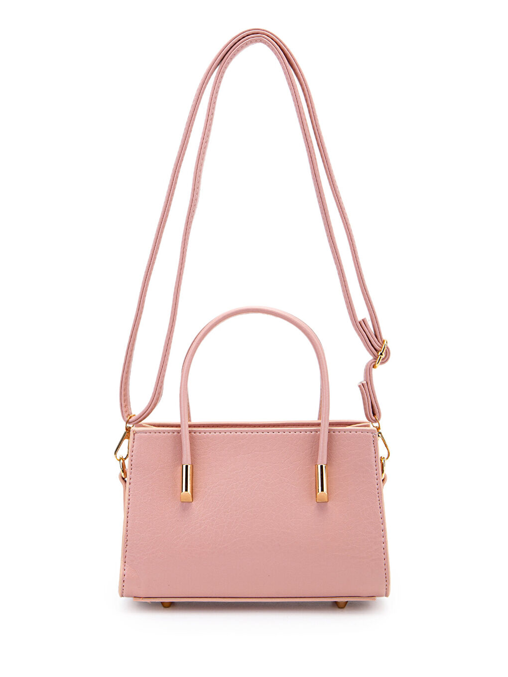 Pembe Gold Detay Sabit Askılı Kadın Çapraz Çanta Siena Pudra-2