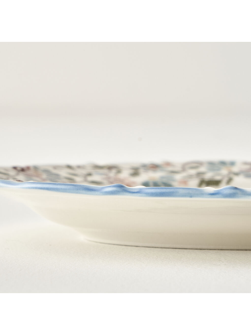 Karışık Vintage Porselen Bordürlü Kayık Tabak (25 cm)-2