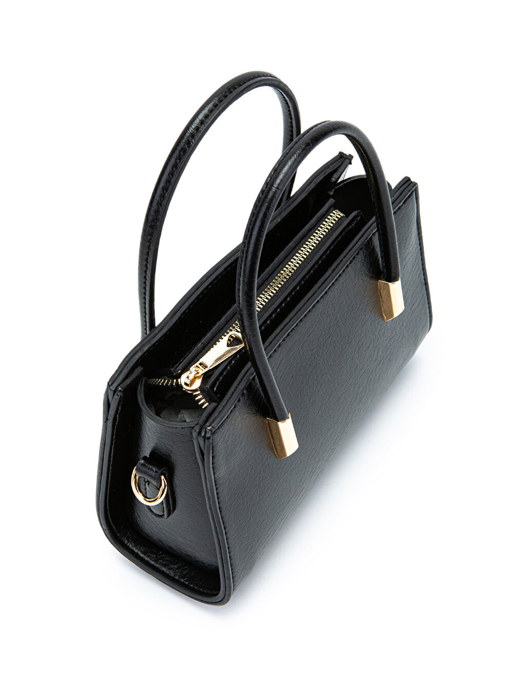Gold Detay Sabit Askılı Kadın Çapraz Çanta Siena Siyah-1