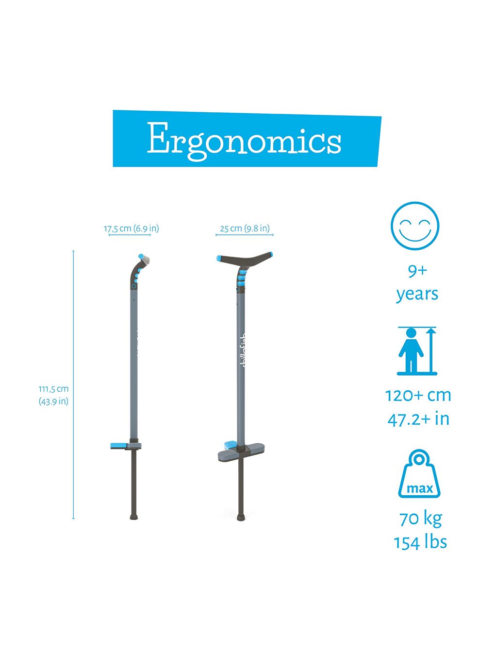 Poogi - Pogo Stick - Mavi (Genç)-8
