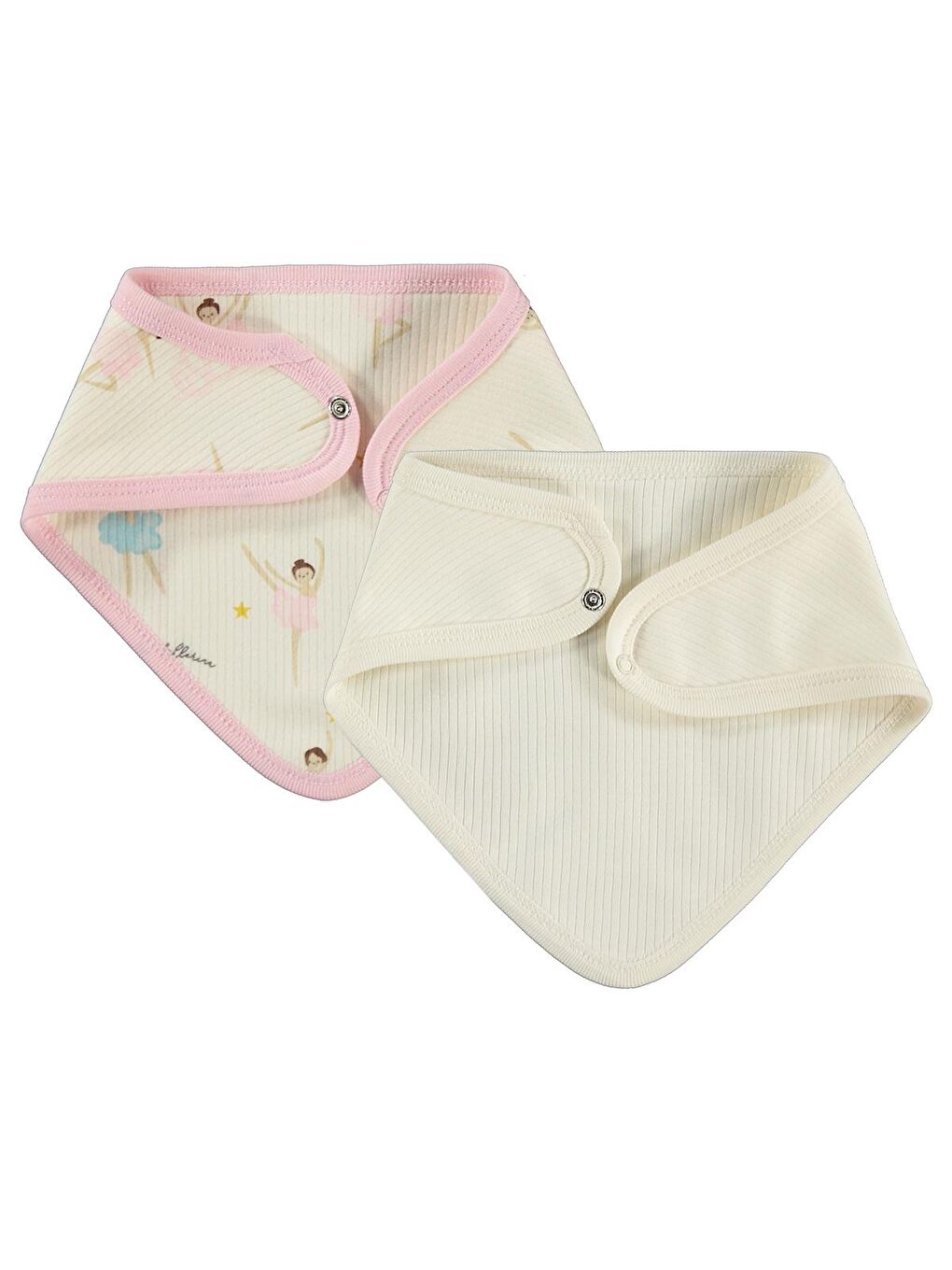 Baby Balerin Empirme Baskılı Mama Önlüğü - Ekru Standart-3