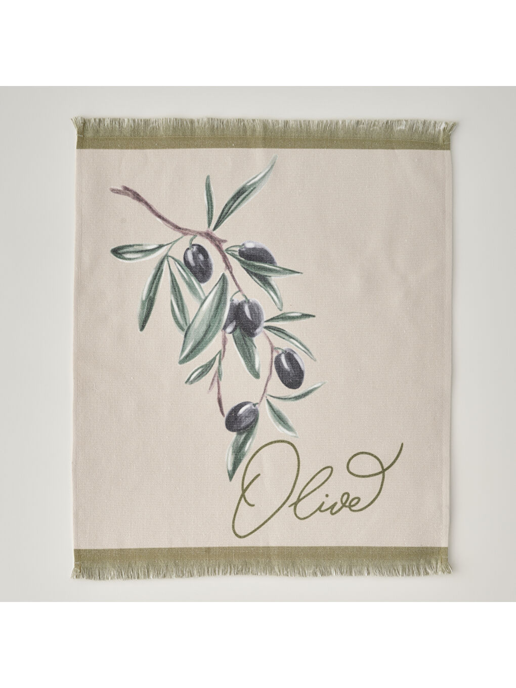 Olive Pamuklu 2'li Kurulama Bezi Bej (40x50 cm)-2