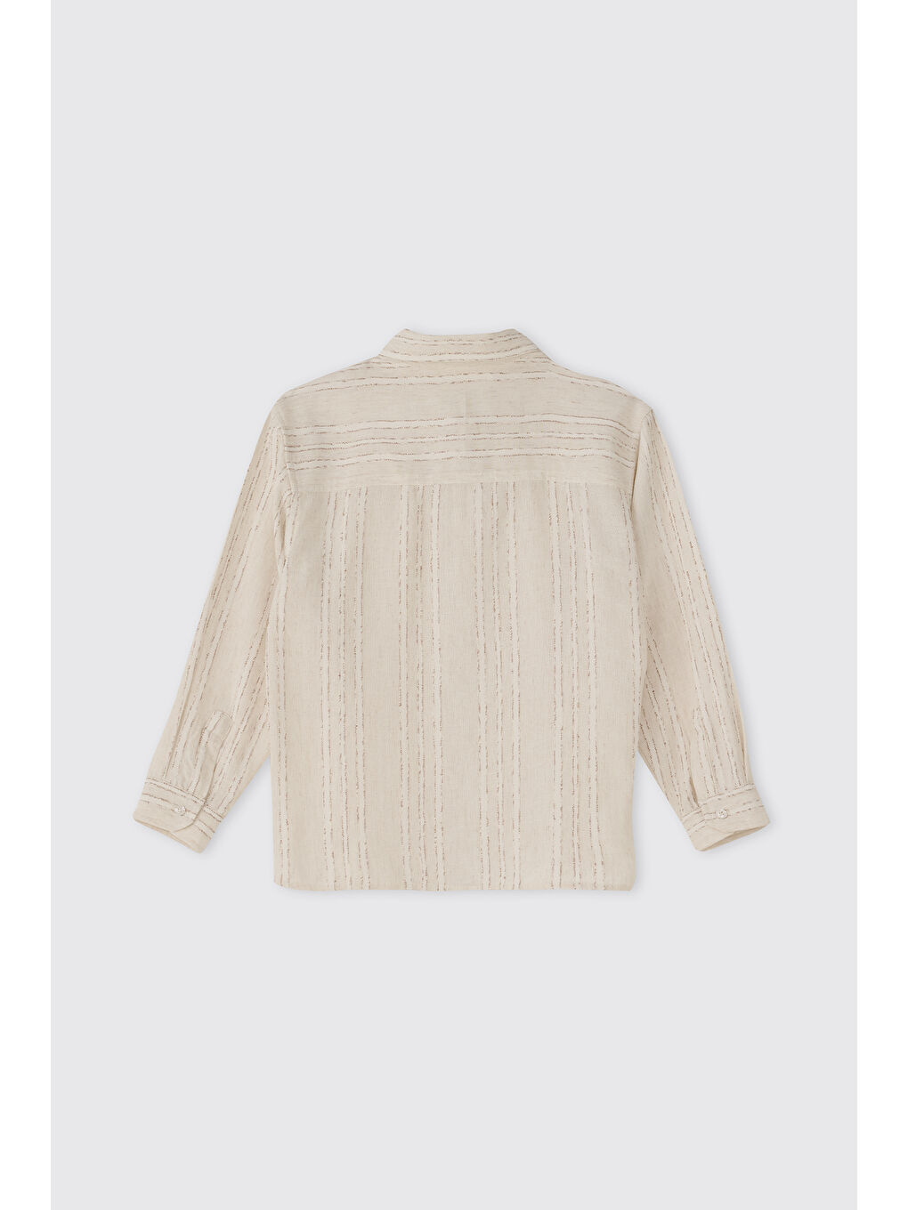 Erkek Çocuk Uzun Kollu Bej Gömlek-1