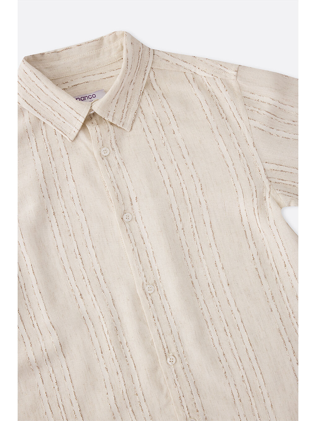 Erkek Çocuk Uzun Kollu Bej Gömlek-2