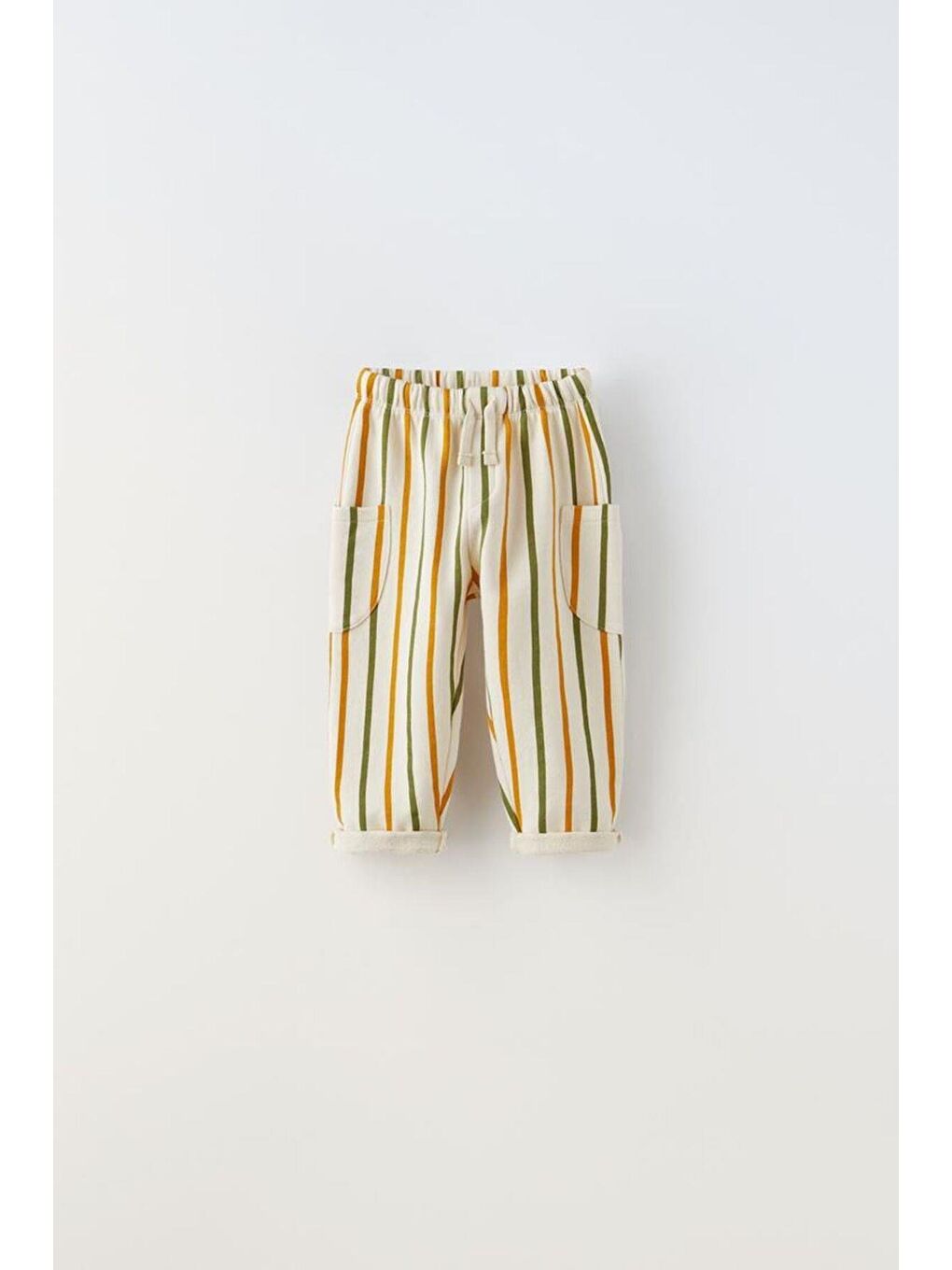 Karışık Erkek Çocuk Aslan Desenli Beyaz Pamuklu T-Shirt Çizgili Eşofman Alt-Üst Takım-1