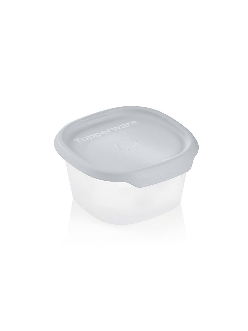 Tupperware Gri Tek Dokunuş Kare Saklama Kabı 370 ml