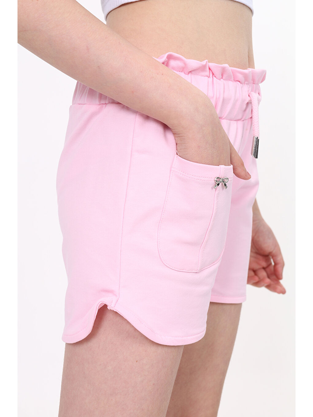 Pembe Kız Çocuk Şort-1
