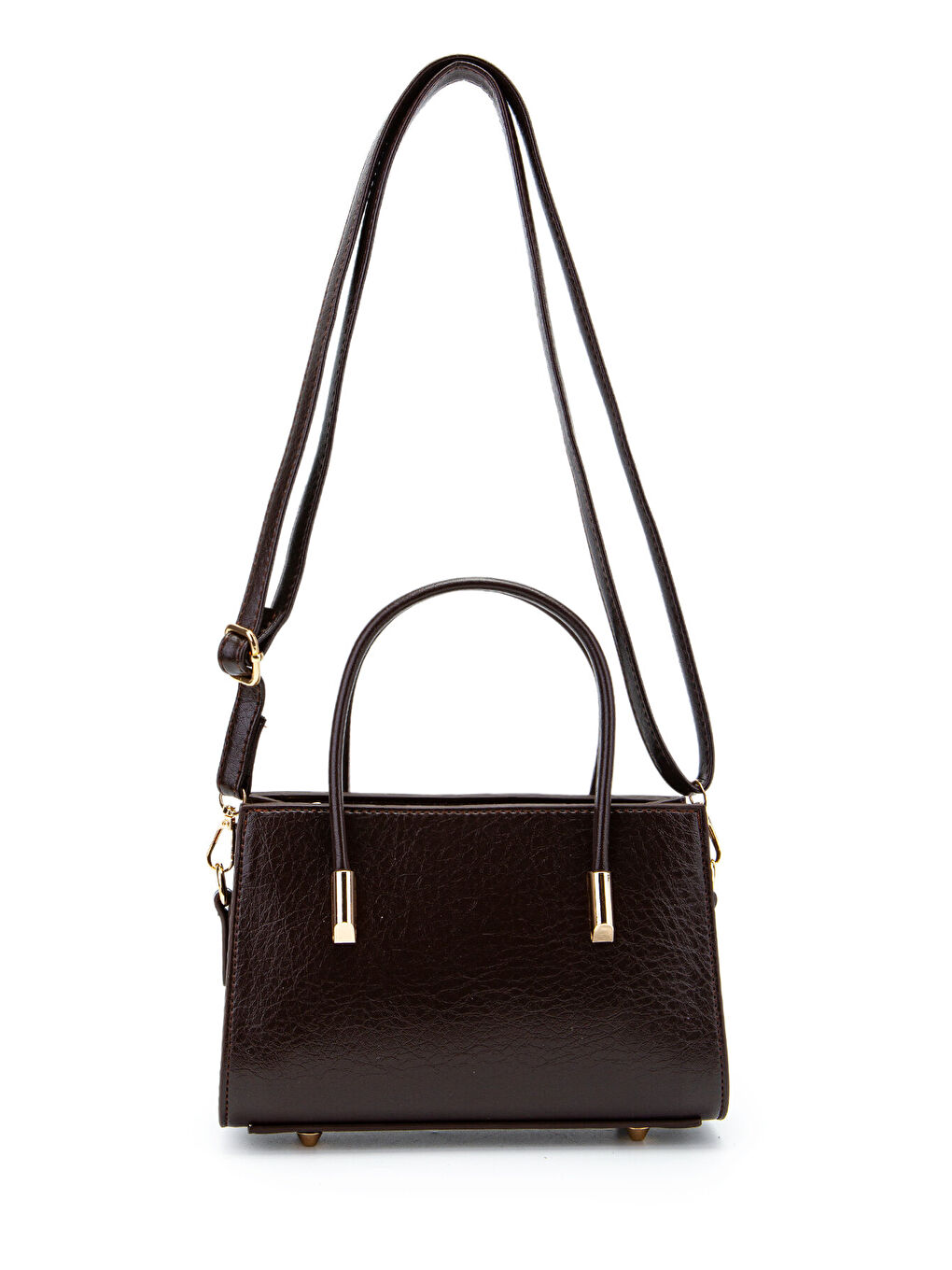 Gold Detay Sabit Askılı Kadın Çapraz Çanta Siena Kahverengi-2