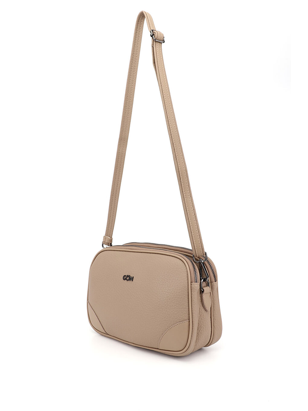 Bej Kadın BEJ-VİZON Uzun Askılı Omuz Çantası-2