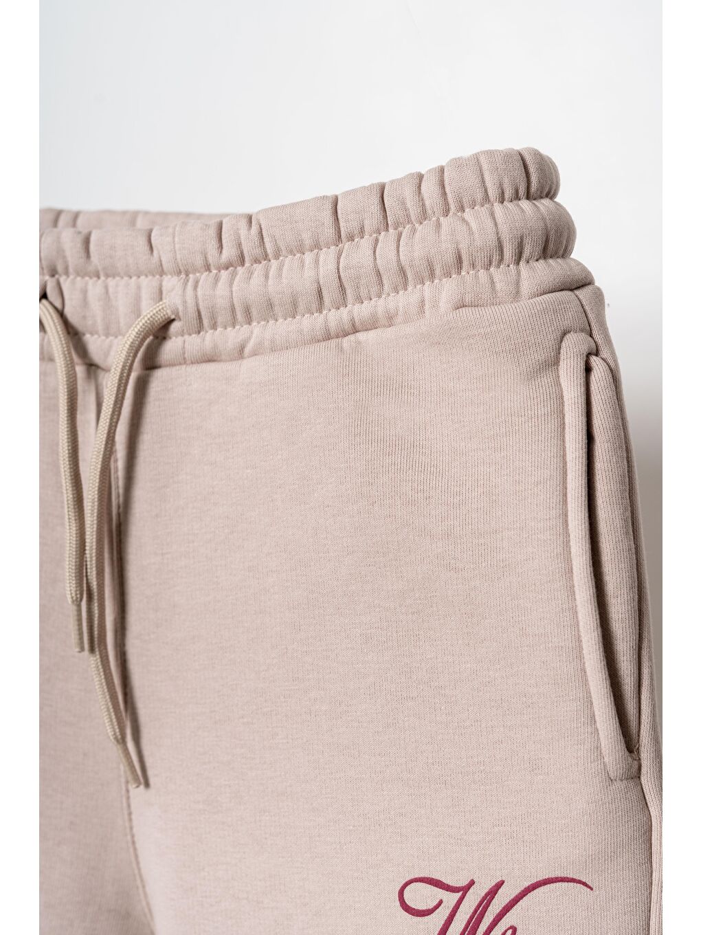 Bej 3 İp Where Dance İs Baskılı Kız Çocuk Eşofman Altı-2